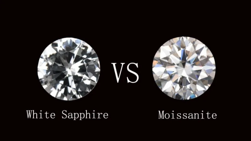 Moissanite vs. White Sapphire: Unveiling the Brilliance Battle