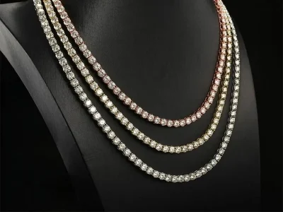 moissanite tennis chians